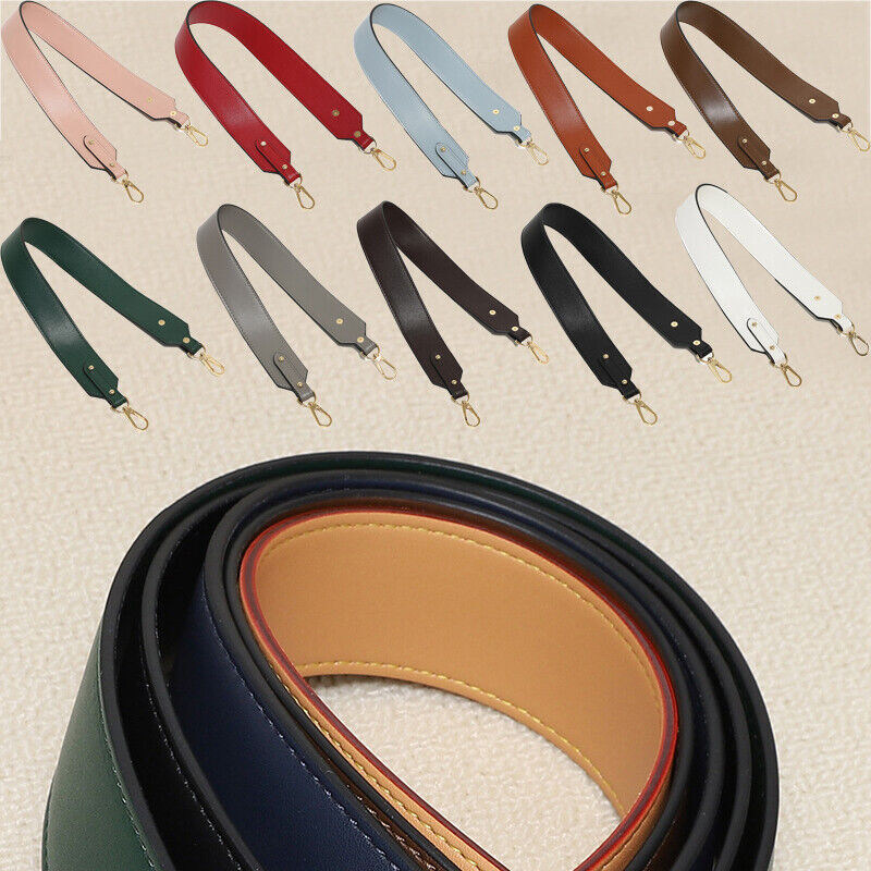 PU Leather Replacement Belt Bucket Bag Shoulder Strap Solid Color Bag Belt ⌒