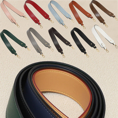 PU Leather Replacement Belt Bucket Bag Shoulder Strap Solid Color Bag Belt ⌒