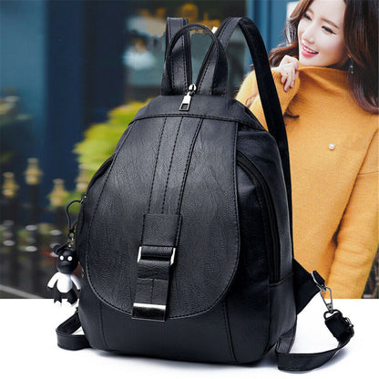 Women's Ladies PU Leather Backpack Travel Handbag Satchel Rucksack Shoulder Bag