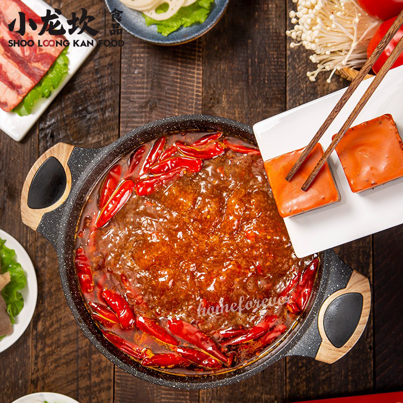 4 x 80g Xiaolongkan Mini Hot Pot Base Chinese Specialty 小龙坎火锅底料颗粒装