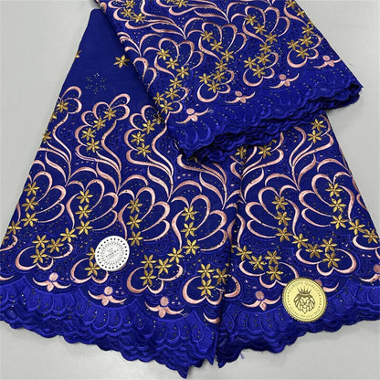 5 yard Swiss lace latest heavy beaded Embroidery 100% lace popular