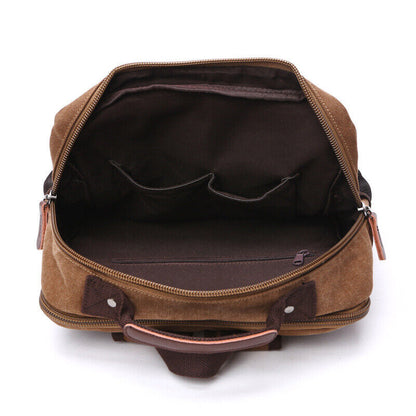 Canvas Backpack Men Travel Shoulder Bag High Students Bag Male Backpack
