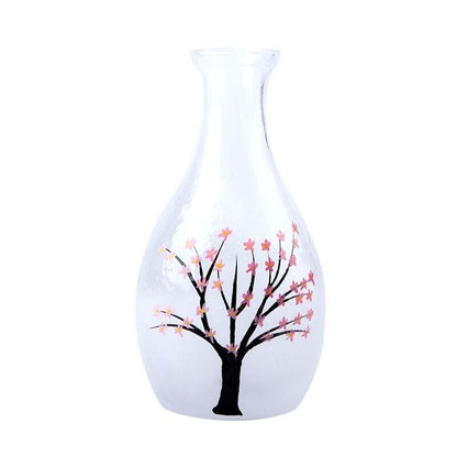 Wine Glass Bottles 6Pcs Plum Blossom Frosted Fingerprint Japanese Sake Bar Tools