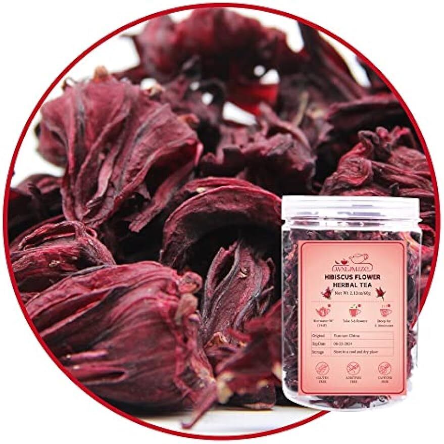 Dried Hibiscus Flowers Roselle Tea Hibiscus Flower Tea Herbal Tea 2.12oz/60g