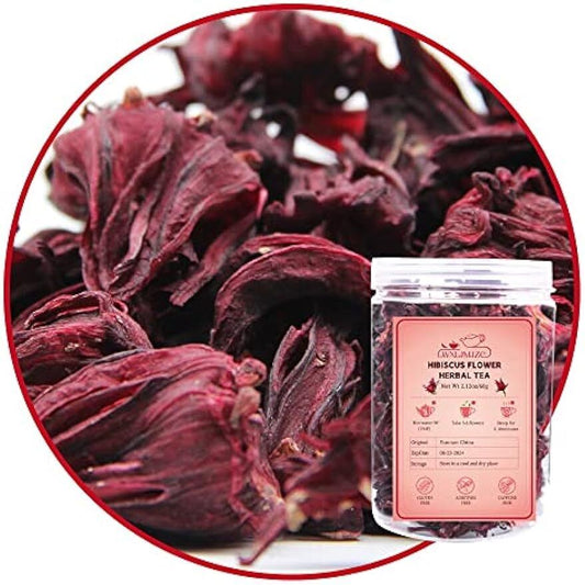 Dried Hibiscus Flowers Roselle Tea Hibiscus Flower Tea Herbal Tea 2.12oz/60g