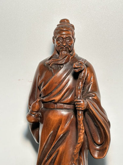 Collection Chinese Boxwood Carving Figure Statue Wood Sculptures Decoration Art