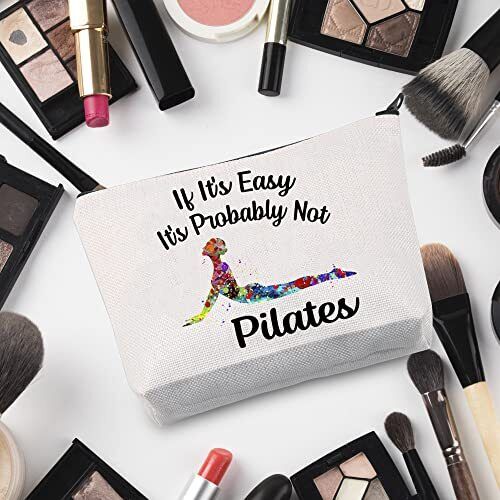G2TUP Pilates Lover Gift If It's Easy Probably Not White Bag