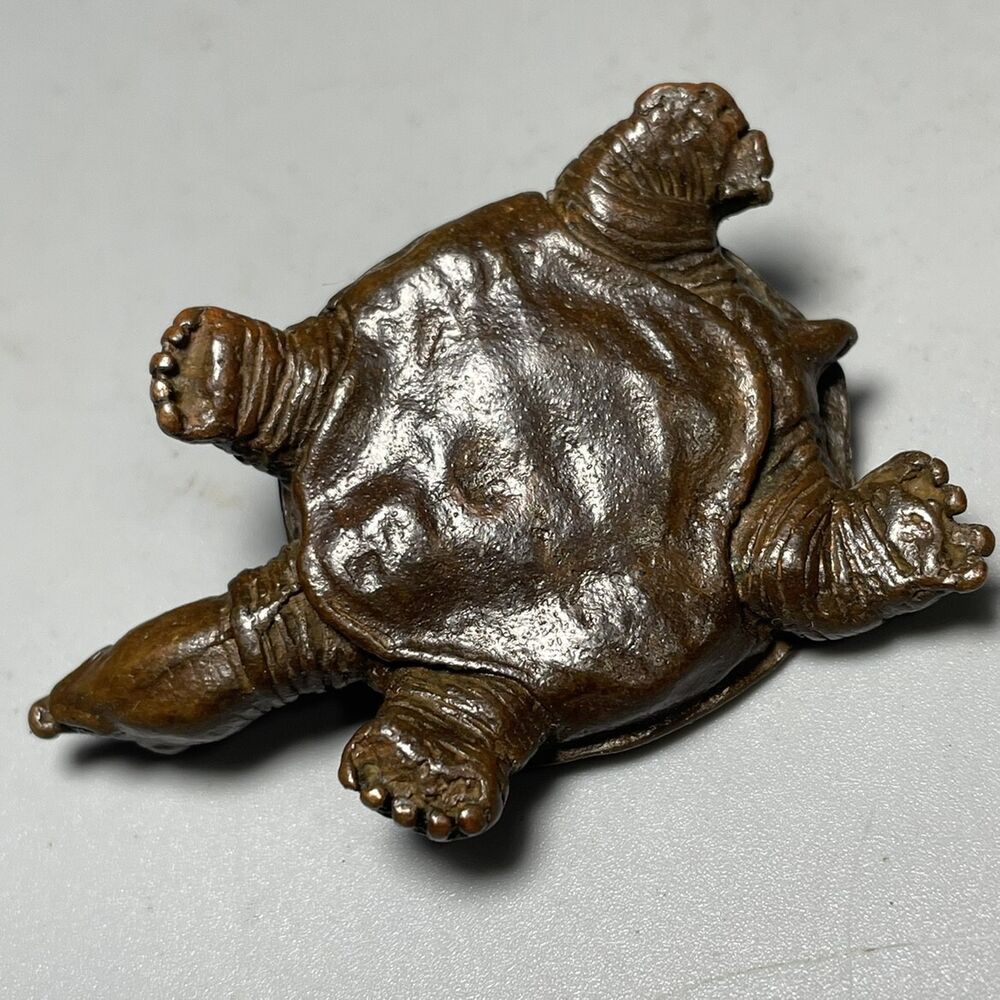 Bronze Turtle Longevity Turtle Pendant Handle Small Bronze Turtle Tea Pet Statue