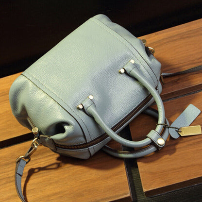 Genuine Leather Women's Boston Bag Crossbody Shoulder Bag Satchel Tote Handbags