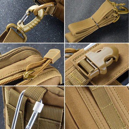 Multi Functional Tactical Molle Waist Bag Waist Fanny Pack with Crossbody Strap