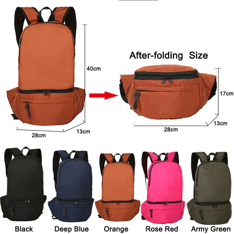 Backpack Foldable Bag Bags Camping Outdoor Sports Hiking Travel Camping Bag