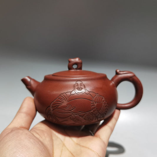 Chinese Yixing Zisha Clay Handmade Exquisite Teapot （龙壶 底款：顾景舟）