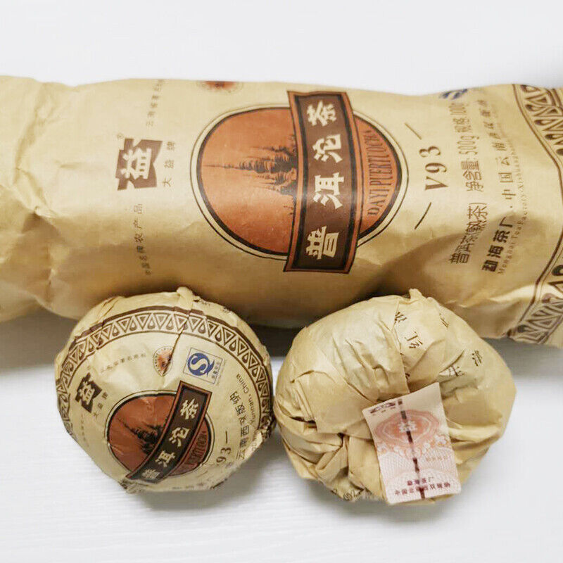 TAETEA V93 2008 801 Yunnan MengHai Dayi Puer Tuocha Premium Ripe Pu Er Tuo Cha