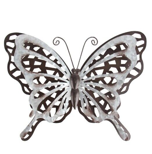 Butterfly Wall Decor Metal 3D Art Indoor Outdoor Garden Sculpture Patio Ornament