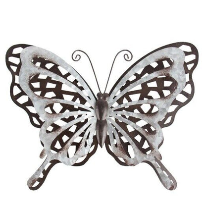 Butterfly Wall Decor Metal 3D Art Indoor Outdoor Garden Sculpture Patio Ornament