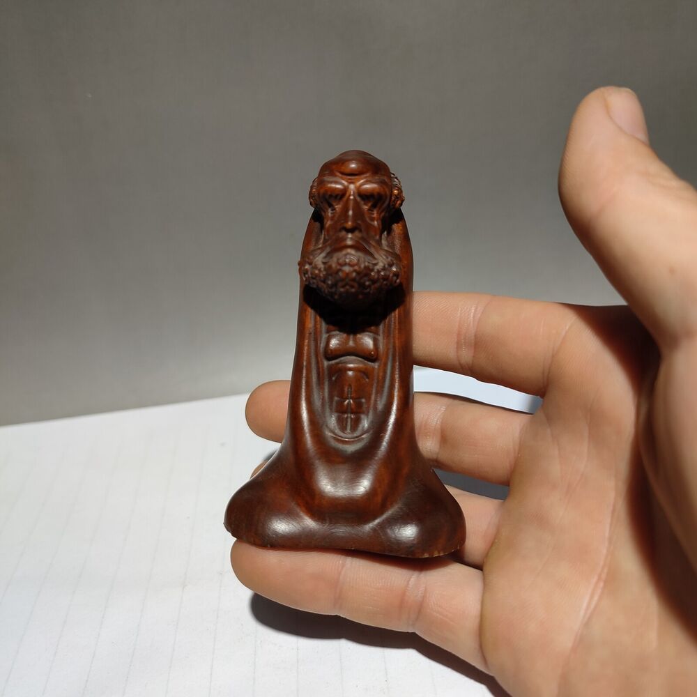 vintage buddha antique wood carved figures gift wooden dharma statue carving