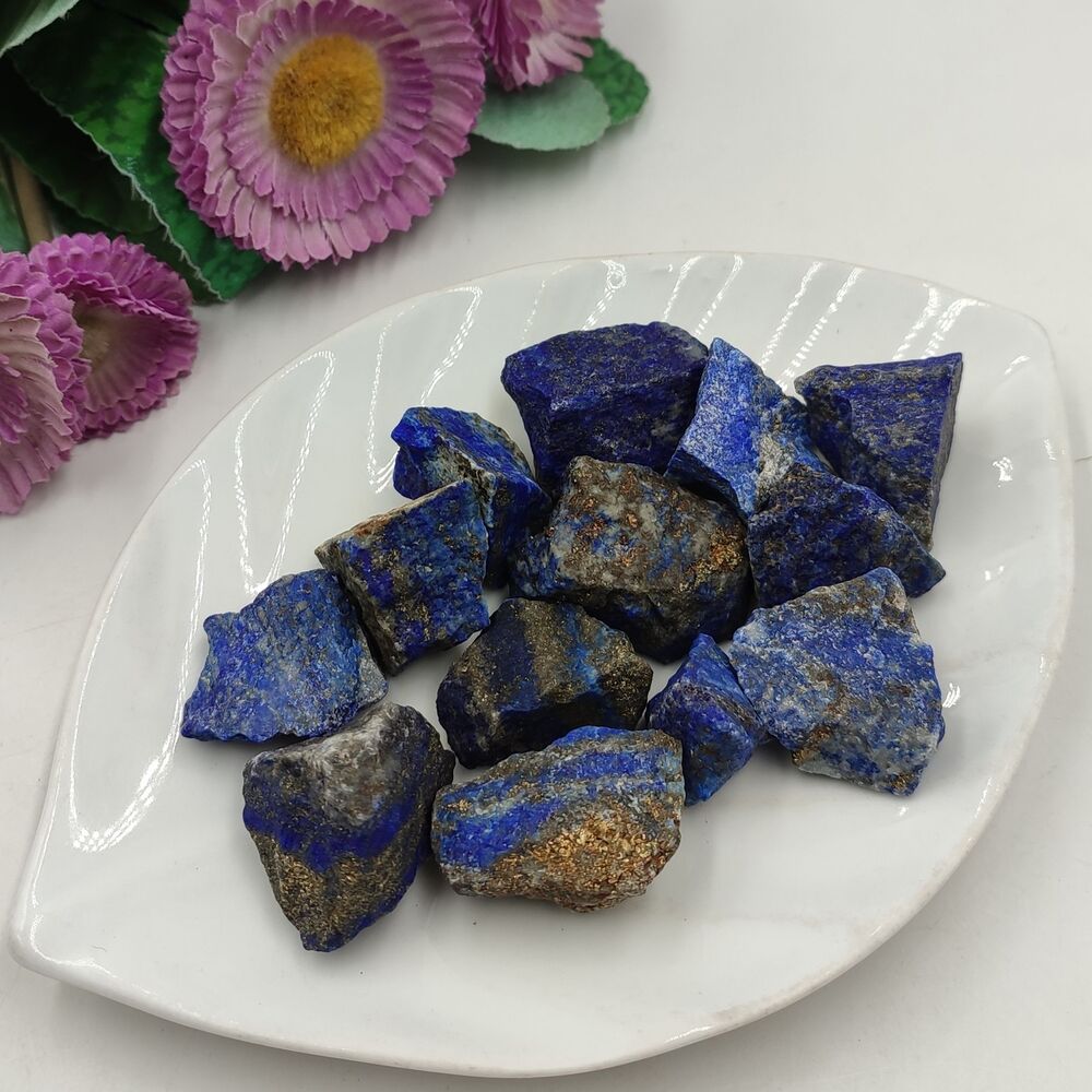 Quartz Crystal Rock Natural Lapis Lazuli Raw Rough Healing Stones Specimen 2-3cm