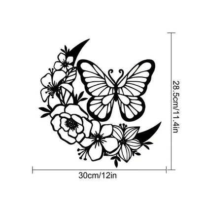 Modern Butterfly Flower Wall Hanging - Perfect for Home Decor, Birthday Parties