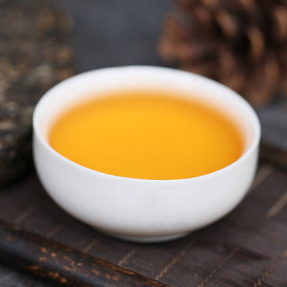357g Iron Cha Pu-erh Tea Silver Medal Award Cake Nanqiao Bulang Arbor Tree