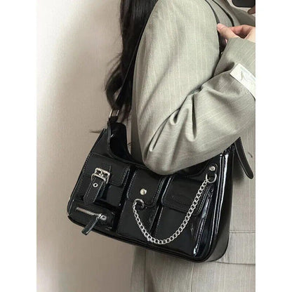 2023 Trend Chains Crossbody Shoulder Bags PU Individuality Ladies Bags