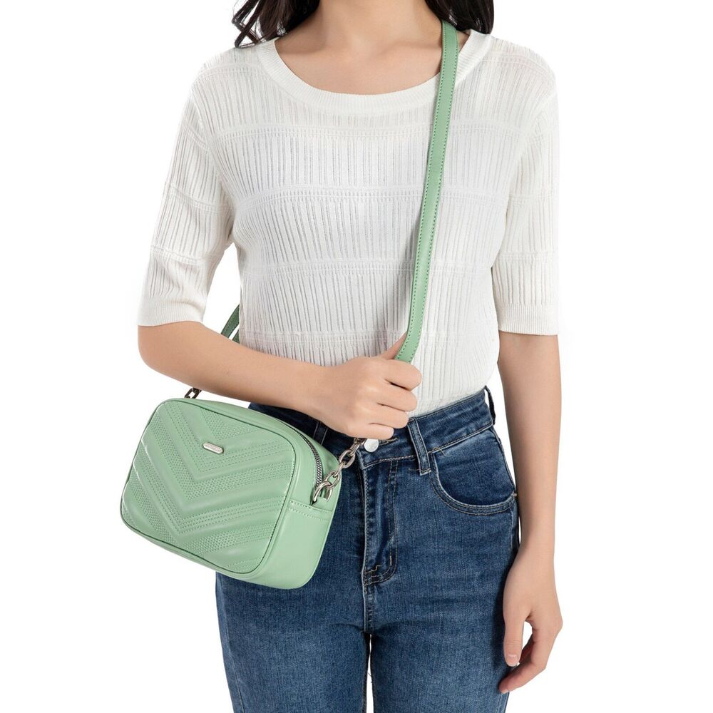 Retro Diagonal Straddle Bag Rectangle Artificial Leather Shoulder Bag 21*8*15 CM