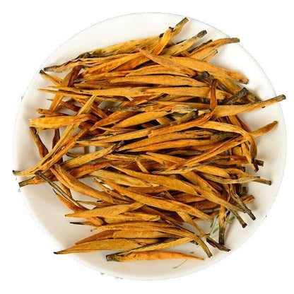 Premium Yunnan Golden Buds Black Tea DianHong Balck Tea Golden Needle Loose Leaf