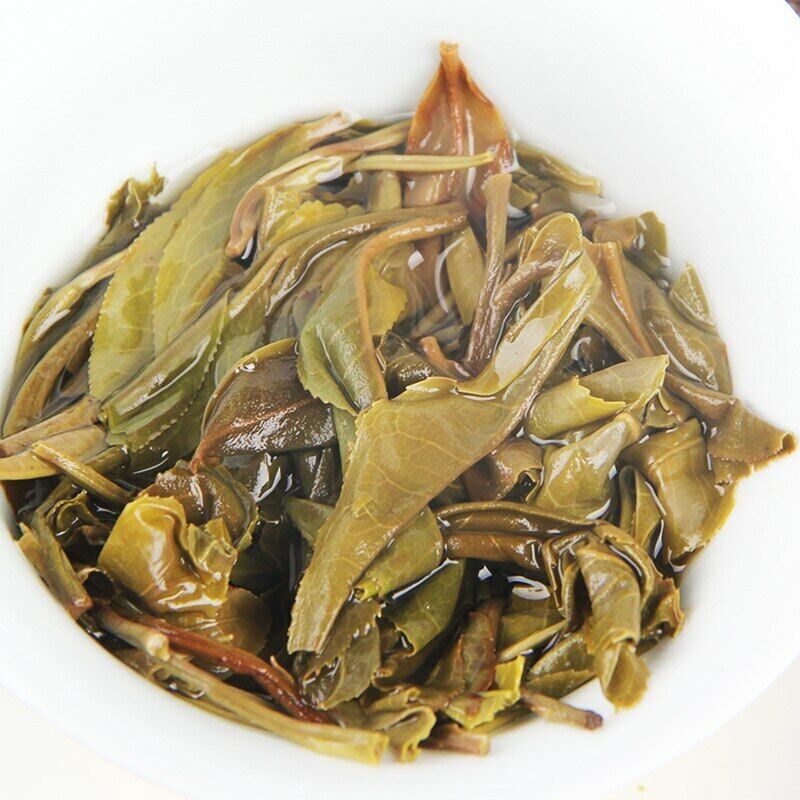 357g 2020 Year Largre Leaf Gao Shan Qing Bing Raw Puer Tea Yunnan Shen Puer Tea