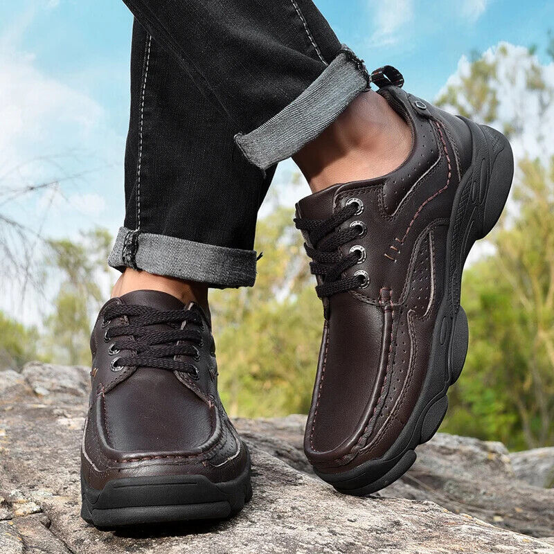 Genuine Leather Men Shoes Outdoor Comfortable Casual Shoes Flats Loafers