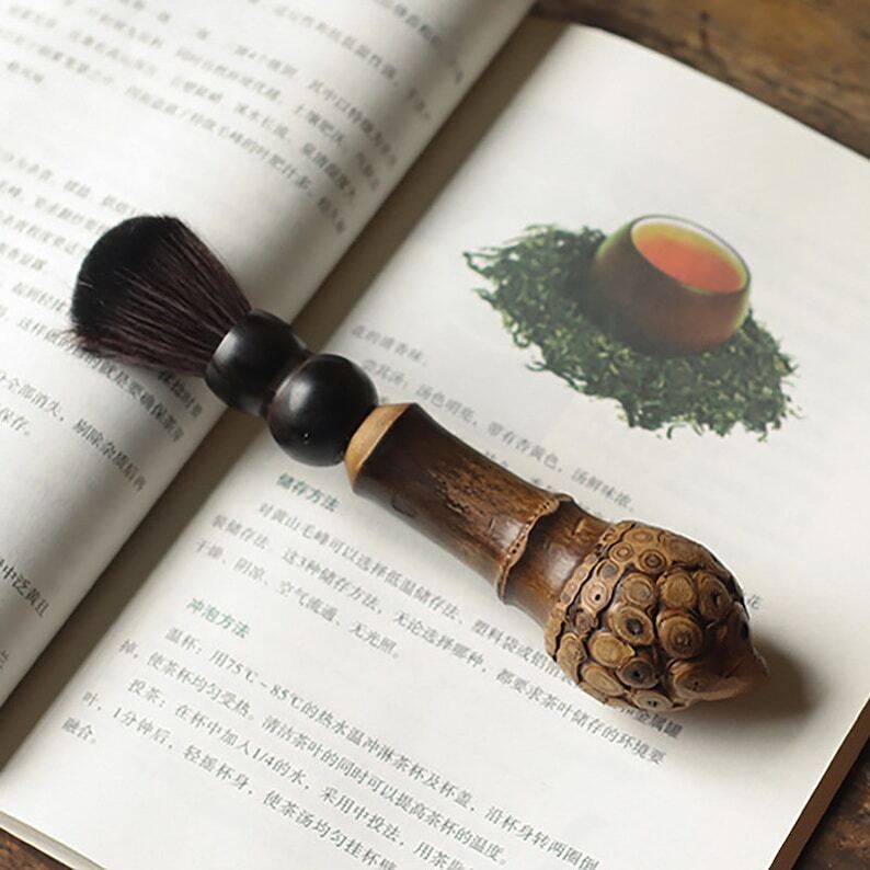 Natural Bamboo Tea Brush|Tea Accessories|Pot Brush|Tea Pet Brush