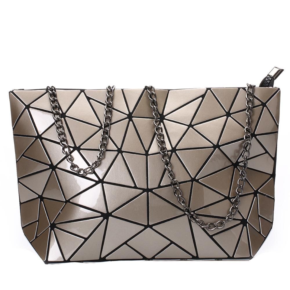 Chain Shoulder Bag Fashion Geometric Messenger Bags Crossbody Clutch 28*18*7.5CM