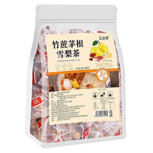 竹蔗雪梨茶免煮三角茶包100g Bamboo Cane snow pear Tea Free Boiling Triangle Tea Bag 100g