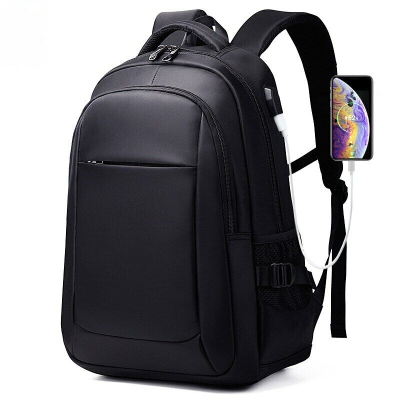 15.6 Inch Laptop Waterproof Backpacks USB Charging School Bag Men Travel Bag