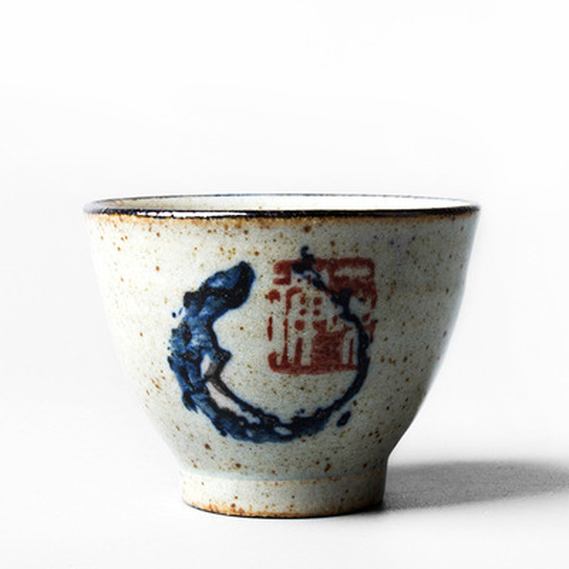 6 Style Vintage Chinese Pottery Cups Beautiful Wine Tea Cup Set Teaware