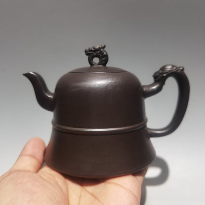 Chinese Yixing Zisha Clay Handmade Exquisite Teapot（钟形壶 底款：王新红）