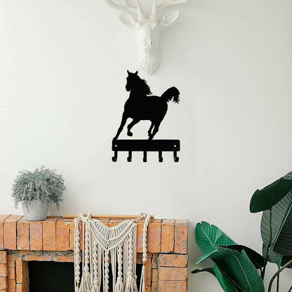 Wall mounted hanger Metal pendant Horse Key Rack Hanger Metal pendant wall art