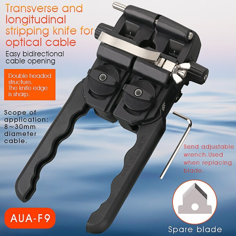 Fiber Optic Stripper Longitudinal Cable Jacket Slitter Sheath Opening Cutter