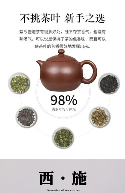 180cc chinese Yixing Handmade Zisha teapot Purple clay XiShi Gongfu Tea Pot