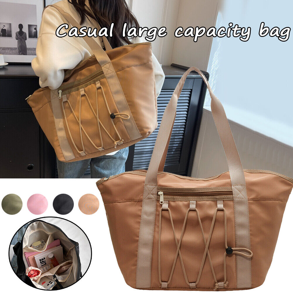Large Capacity Travel Bag Shoulder Bag Waterproof Cloth Handbag Tote For Women