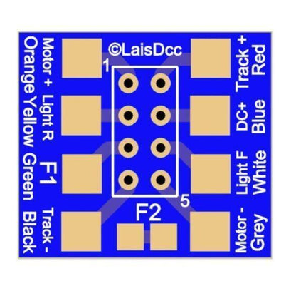 10pcs Dcc 8 Pin Nem652 Sockets + Solder Tabs for Model Railway Trains N Laisdcc