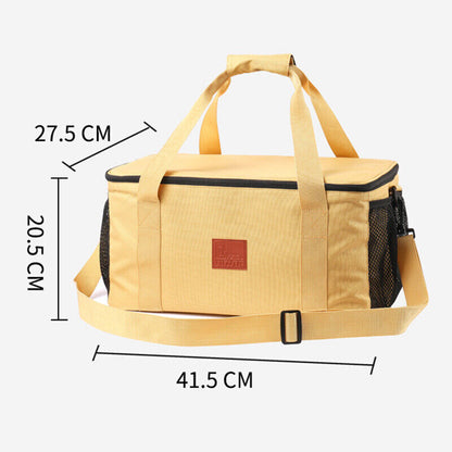 Waterproof Outdoor Stove Set Pot Storage Bag Camping Cookware Kit Handbag Picnic