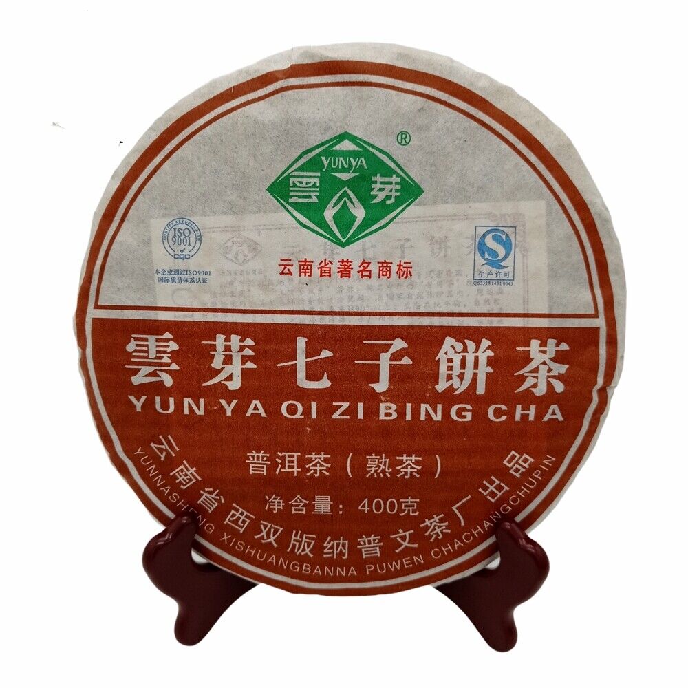 2014 Yunnan Shu Puer "Seven Yun Ya" Pu Wen YunYa Qizi Pu'er Pu-erh Ripe Tea 400g