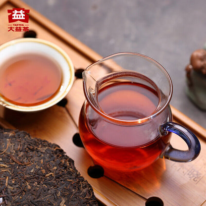 2015 Yunnan Menghai Dayi Puer 8592 Chi Tse Beeng Ripe Pu Erh Pu'er Tea 357g 1501