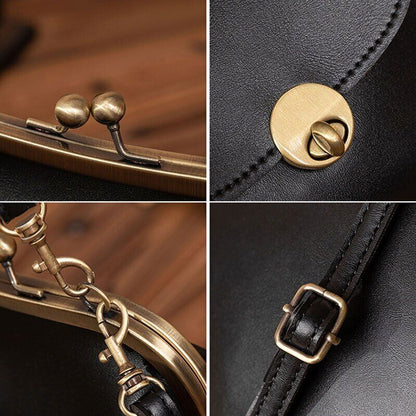 Clip Bags Women PU Leather Shoulder Crossbody Bag Ladies Handbag Female