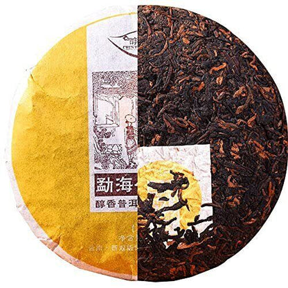 2014yr Yunnan Menghai Ripe Puerh Tea Cake-Cook Pu erh Tea Cake Shu Puer Tea 500g
