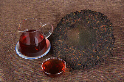357g Top-grade Yunnan Menghai Dayi Pu'er Tea 7752 1601 Pu Er Ripe Puer Tea Cake