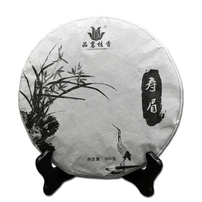 Qingyun Series Fuding White Tea Gaoshan Gongmei Shoumei Tea Cake Fujian Tea 300g