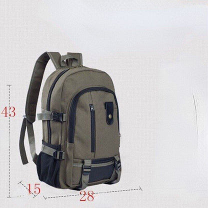 Mountaineering Bag Backpack Men Canvas Backpacks Outdoor Travel Camping Bag