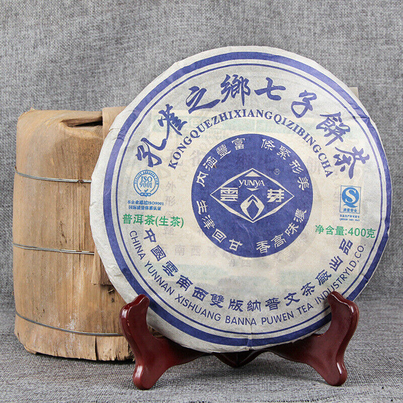 Puwen Puer Tea Sheng Green Pu Er Tea 2006 Peacock Town KONG QUE ZHI XIANG 400g