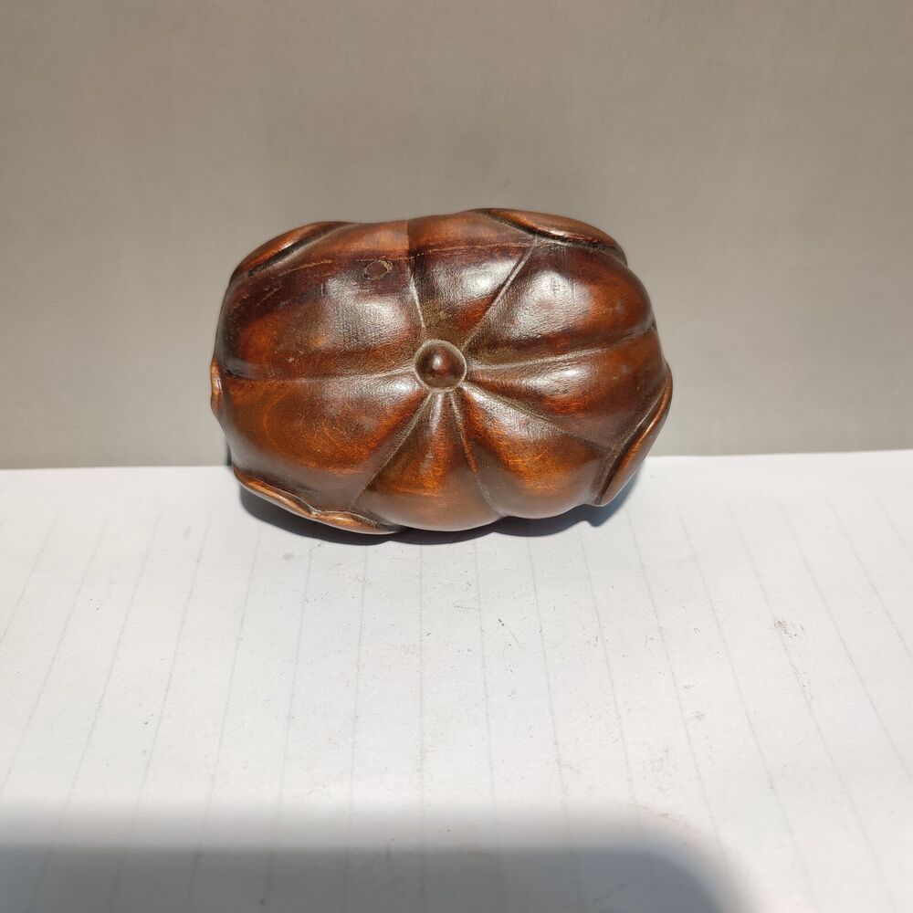 Chinese Old Boxwood hand carved wooden african statues decor statue cattle gift