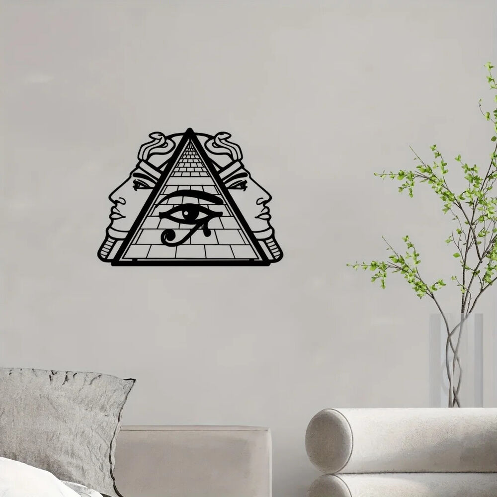 1pc Pyramid Theme Decor Wall Art Decorations, Indoor Living Room Classic Decor